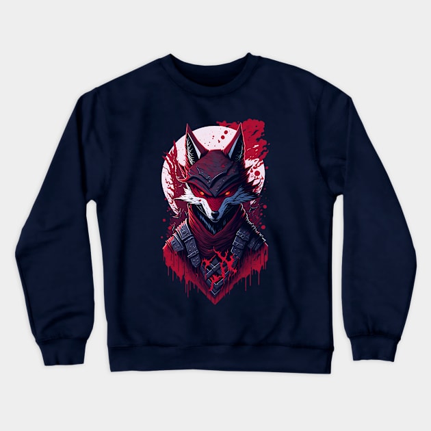 Shinobi Beast - Diseños de animales ninjas Crewneck Sweatshirt by Shinobi Beast